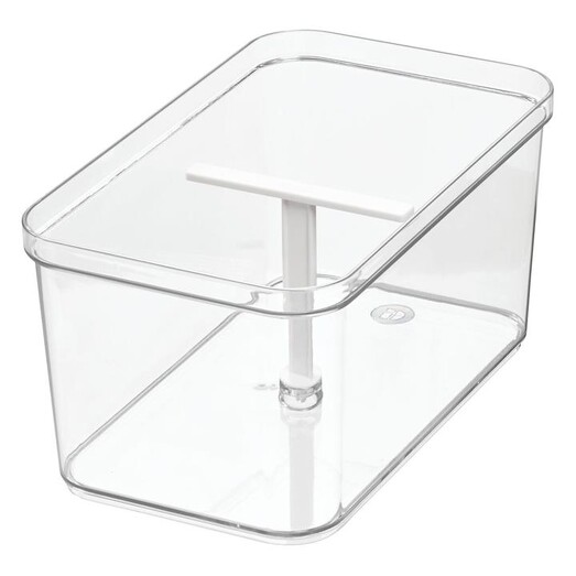 Picture of Crisp Deep Drawer Bin with T-Handle Plastic Clear Interdesign