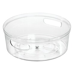 Picture of Crisp Turn Table with Handle Plastic Clear Interdesign