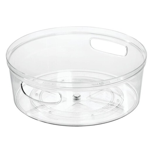 Picture of Crisp Turn Table with Handle Plastic Clear Interdesign