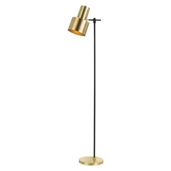 Picture of Croset Floor Lamp in Black by Telbix