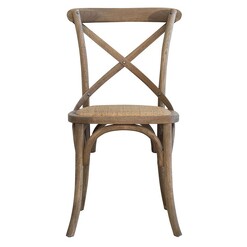Picture of Cross Back Rattan & Oak Dining Chair Assorted Abide Interiors