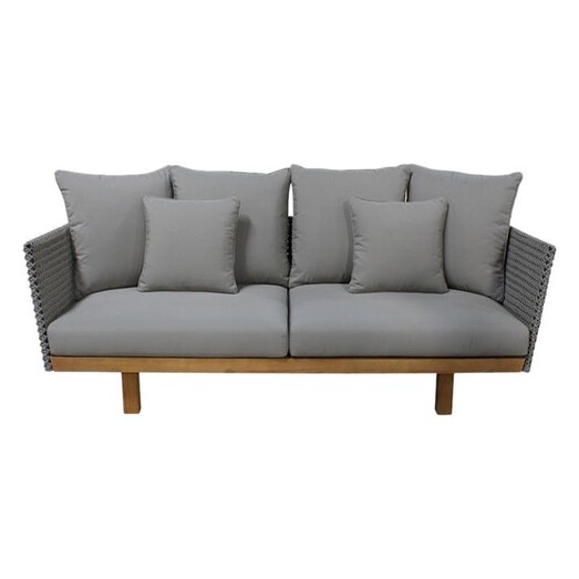 Picture of Cuba Outdoor Teak Sofa Fabric Taupe/Natural Satara