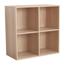 Picture of Cube 4 Shelf Display Cabinet in Oak by U.S Designs