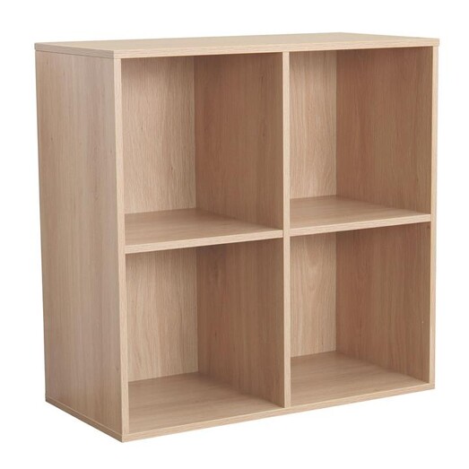 Picture of Cube 4 Shelf Display Cabinet in Oak by U.S Designs