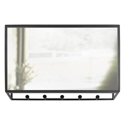 Picture of Cubiko Mirror Wall Organiser Metal Black Umbra