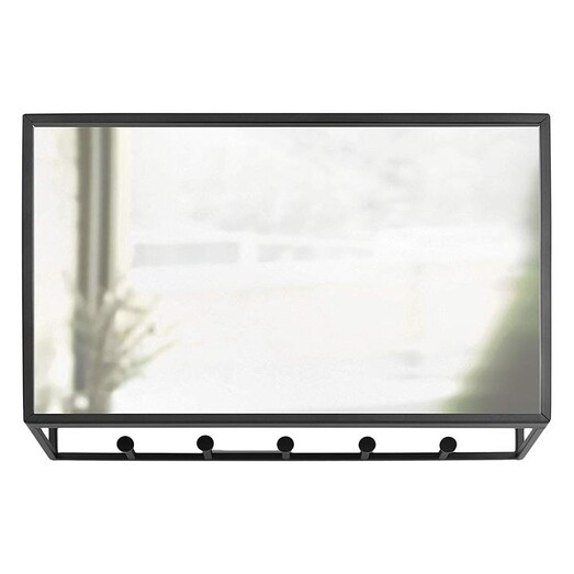Picture of Cubiko Mirror Wall Organiser Metal Black Umbra