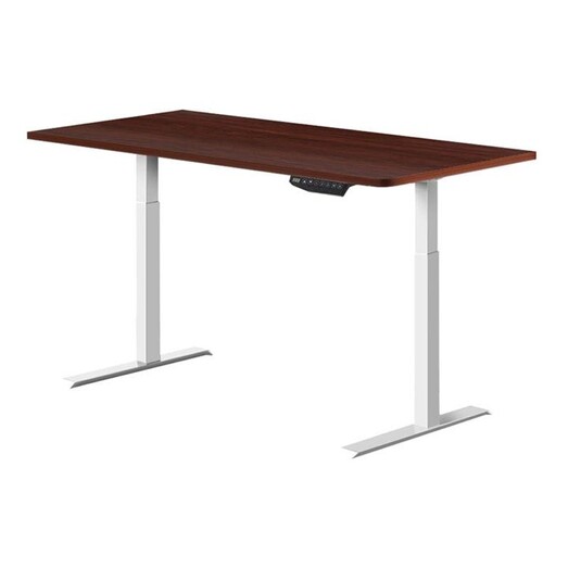 Picture of Cupid Adjustable Standing Desk, White/Walnut, 170 cm MDF Assorted Resort Living