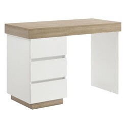 Picture of Cuppa Office Desk Wood Light Oak/White E-living