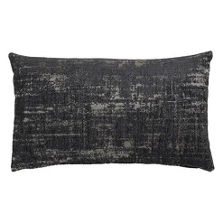 Picture of Cuzco Abstract Fabric Breakfast Cushion in Black by Vida & Co.