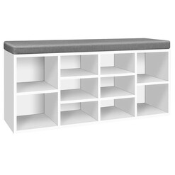 Picture of Cylan Shoe Cabinet, White/Grey MDF Resort Living