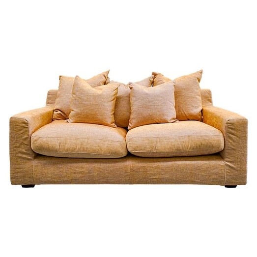 Picture of Cynthia Linen 2.5 Seater Sofa Sunset Searles Homewares
