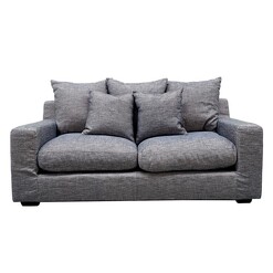 Picture of Cynthia Upholstered 2.5 Seater Sofa in Blue by Searles Homewares