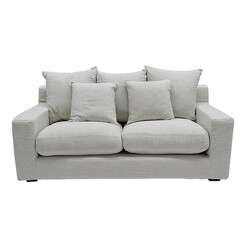 Picture of Cynthia Upholstered 2.5 Seater Sofa in Sand by Searles Homewares