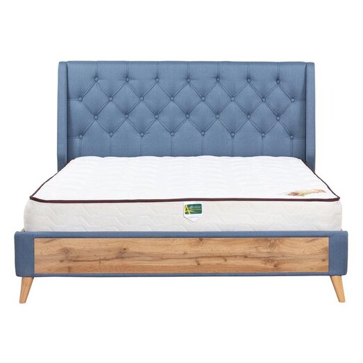 Picture of Dacre Upholstered Bed Fabric Light Blue Beaumont & Braddock Picture of Dacre Upholstered Bed Fabric Light Blue Beaumont & Braddock