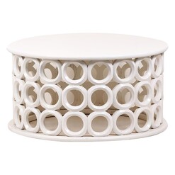 Picture of Dagen Wooden Coffee Table White Wash Amalfi