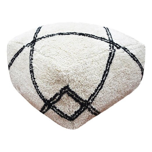 Picture of Dakota Ottoman Cotton Ivory/Black j.elliot HOME