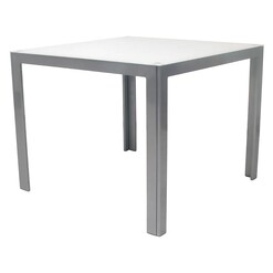 Picture of Dali Dining Table Metal Gloss Silver Hartman