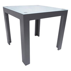 Picture of Dali Outdoor Side Table, Silver/White Metal Hartman