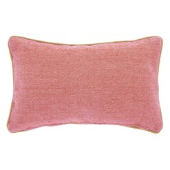 Picture of Dalila Breakfast Cushion with Piping Detail in Terracotta by Vida & Co.