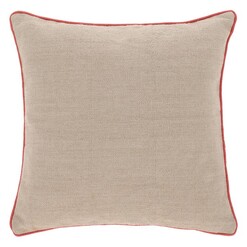 Picture of Dalila Cushion with Piping Detail Size 60 x 60cm in Beige by Vida & Co.