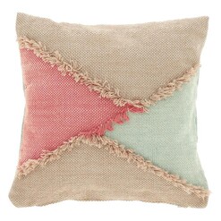 Picture of Dalila Fringed Cushion in Beige by Vida & Co.