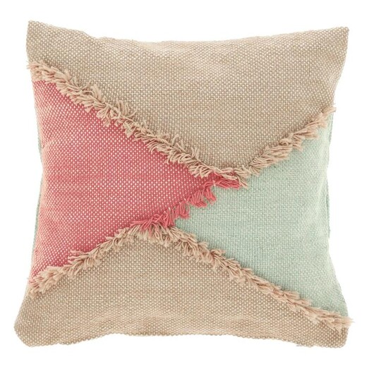 Picture of Dalila Fringed Cushion in Beige by Vida & Co. Picture of Dalila Fringed Cushion in Beige by Vida & Co.