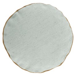 Picture of Dalila Round Cushion with Piping Detail in Natural by Vida & Co.