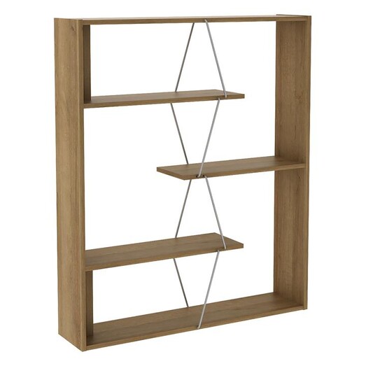 Picture of Damia Bookcase 3 Shelf Chipboard Oak U.S Designs