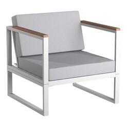 Picture of Dana Outdoor Armchair Steel White E-living