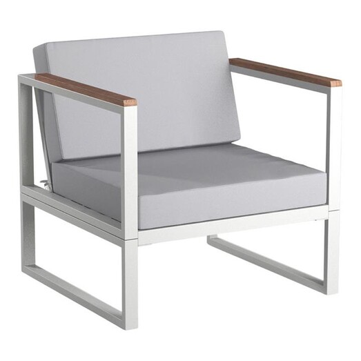 Picture of Dana Outdoor Armchair Steel White E-living