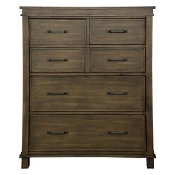 Picture of Dana Wooden Chest of Drawers in Grey by Dover Mason