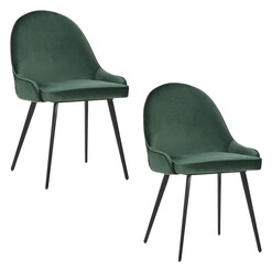 Picture of Dane Set of 2 Velvet Dining Chairs Assorted casabona