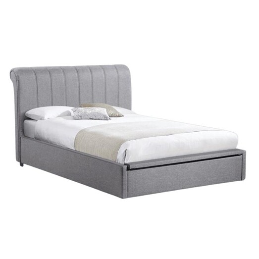 Picture of Daniela Modern Fabric Gas Lift Bed Frame King Single Size - Light Grey Picture of Daniela Modern Fabric Gas Lift Bed Frame King Single Size - Light Grey