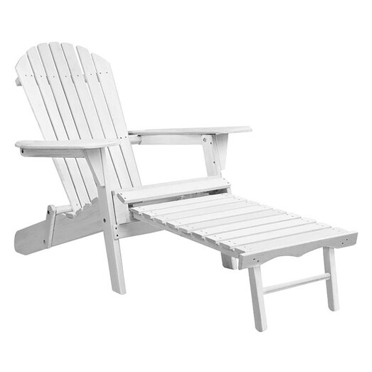 Picture of Danni 2-Piece Outdoor Adirondack & Ottoman Set Wood White Frisse Outdoors Picture of Danni 2-Piece Outdoor Adirondack & Ottoman Set Wood White Frisse Outdoors