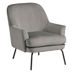 Picture of Dannika Armchair Velvet Grey Jasper Home Living