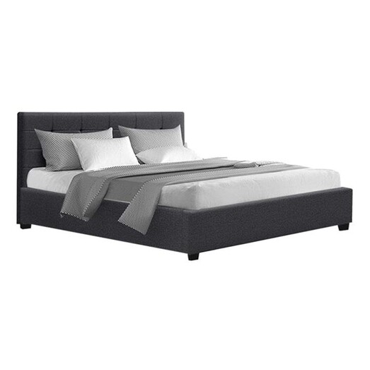 Picture of Davis Bed Frame Linen Charcoal Resort Living