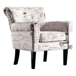 Picture of Dawit Upholstered Armchair Fabric Beige Levede