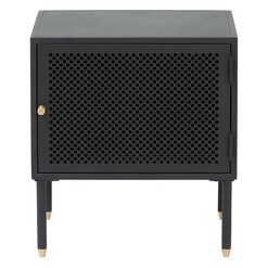 Picture of Dawn Bedside Table, Left Metal Assorted Life Interiors