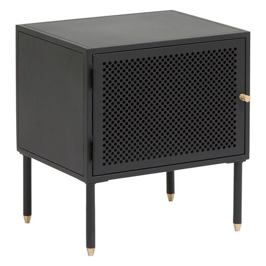 Picture of Dawn Bedside Table, Right Metal Assorted Life Interiors