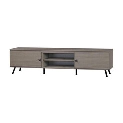 Picture of Day Modern Lowline TV Stand Entertainment Unit 1.8m Storage Cabinet - Walnut