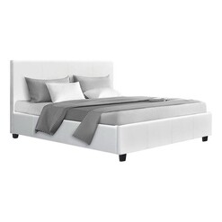 Picture of De Luca Faux Leather Bed White Resort Living