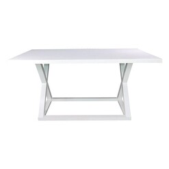 Picture of Deccan Dining Table Size 160 x 76cm in White by CAFE Lighting & Living
