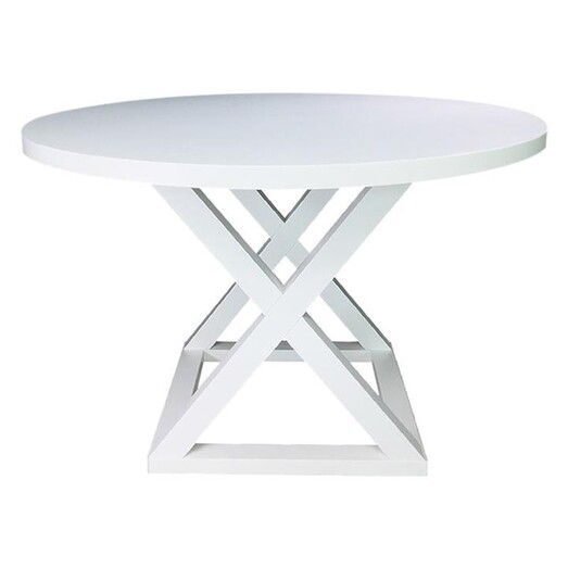 Picture of Deccan Round Dining Table Size 120cm in Black by CAFE Lighting & Living