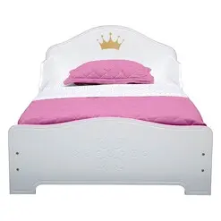 Picture of Delta Princess Crown Toddler Bed Frame MDF White ChildSmart