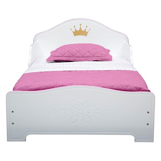 Picture of Delta Princess Crown Toddler Bed Frame MDF White ChildSmart
