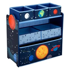 Picture of Delta Space Adventures Multi Bin Toy Organiser MDF ChildSmart