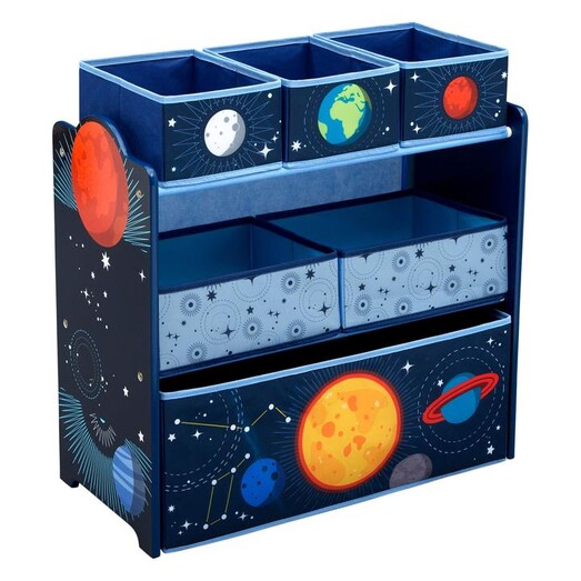Picture of Delta Space Adventures Multi Bin Toy Organiser MDF ChildSmart