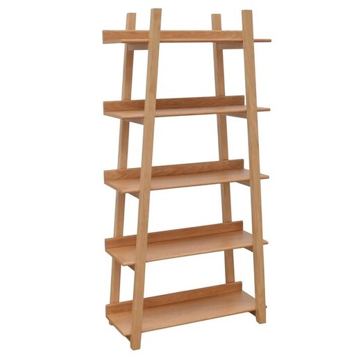 Picture of Delton Ladder Bookshelf in Light Brown by Calibre