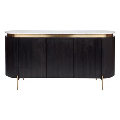 Picture of Demarco Marble Sideboard in Black by CAFE Lighting & Living