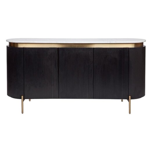 Picture of Demarco Marble Sideboard in Black by CAFE Lighting & Living Picture of Demarco Marble Sideboard in Black by CAFE Lighting & Living